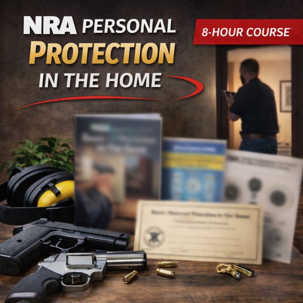 NRA Personal Protection In The Home course focused on defensive handgun skills